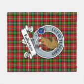 Couverture Polaire Insigne de clan Fullerton Tartan Plaid (Devant (Horizontal))