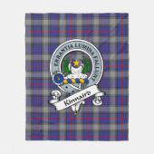 Couverture Polaire Insigne de clan Kinnaird Tartan Plaid (Devant)