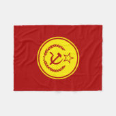 Couverture Polaire Insigne de marteau et de faucille (Devant (Horizontal))