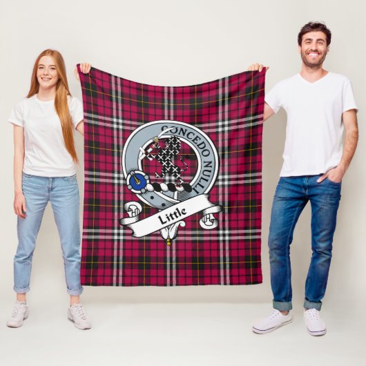 Couverture Polaire Insigne de petit clan Tartan Plaid (En situation)