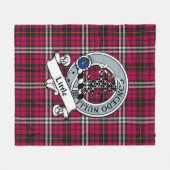 Couverture Polaire Insigne de petit clan Tartan Plaid (Devant (Horizontal))