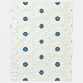 Couverture Polaire inspiration du paon (Devant)