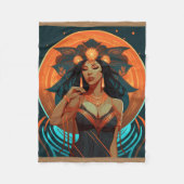 COUVERTURE POLAIRE INSPIRATION NATIVE #2 (Devant)