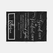 Couverture Polaire Inspiration personnalisée Bible chrétienne Verse (Devant (Horizontal))