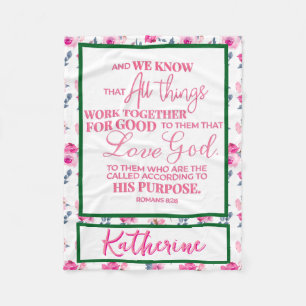 Couverture Polaire Inspiration personnalisée Bible chrétienne Verse