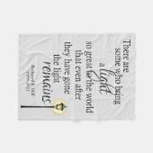 Couverture Polaire Inspiration Personnalisée La Lumière Reste (Devant (Horizontal))