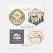 Couverture Polaire Inspirational animals and kids art collection (Devant)