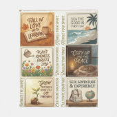 Couverture Polaire Inspirational Quote Art Sticker Sheet (Devant)