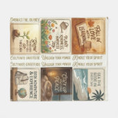 Couverture Polaire Inspirational Quote Art Sticker Sheet (Devant (Horizontal))