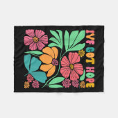 Couverture Polaire Inspiré Motivationnel Ivf Mama Fleur sauvage Ivf M (Devant (Horizontal))