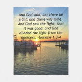 COUVERTURE POLAIRE INSPIRER SUNSET GENESIS 1:3 PHOTO DESIGN (Devant)