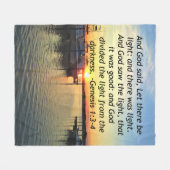 COUVERTURE POLAIRE INSPIRER SUNSET GENESIS 1:3 PHOTO DESIGN (Devant (Horizontal))