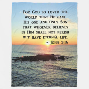 COUVERTURE POLAIRE INSPIRING JOHN 3:16 CONCEPTION DE PHOTO DE LEVER