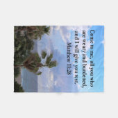 COUVERTURE POLAIRE INSPIRING MATTHEW 11:28 CONCEPTION DE SCRIPTURE (Devant (Horizontal))