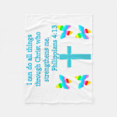 COUVERTURE POLAIRE INSPIRING PHILIPPIANS 4:13 CONCEPTION (Devant)