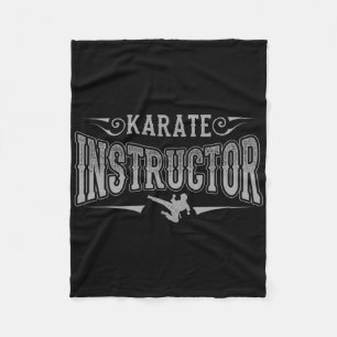 Couverture Polaire Instructeur de karaté Ceinture noire Arts martiaux