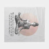 Couverture Polaire Instructeur de méditation Yoga Reiki Master Lotus  (Devant (Horizontal))