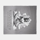 Couverture Polaire Instructeur de méditation Yoga Reiki Master Lotus  (Devant (Horizontal))