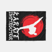 Couverture Polaire Instructeur Karate Enseignant Karate Instructeur K (Devant (Horizontal))