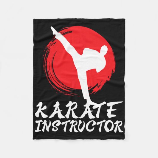 Couverture Polaire Instructeur Karate Enseignant Karate Instructeur K (Devant)
