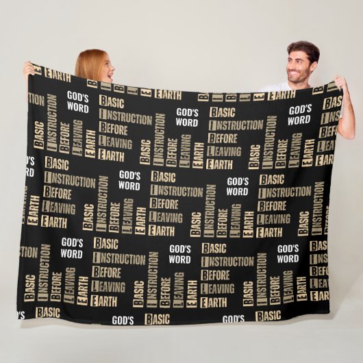 Couverture Polaire Instruction de base de la BIBLE avant de quitter l (En situation)