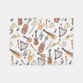 Couverture Polaire Instruments de musique (Devant (Horizontal))