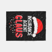 Couverture Polaire Insurance Agent Santa Claus Christmas Matching Cos (Devant (Horizontal))