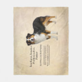 Couverture Polaire Intelligence du Berger Australien Blue Merle (Devant)