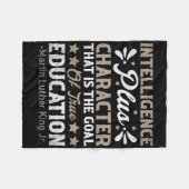 Couverture Polaire Intelligence Plus Caractère Jour Mlk Histoire Noir (Devant (Horizontal))