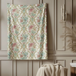 Couverture Polaire Intemporel Floral Damask Thon Classic Home Accent