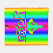 Couverture Polaire Intentions du Yoga Rainbow (Devant (Horizontal))