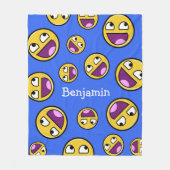 Couverture Polaire Internet impressionnant Meme de visage (Devant)