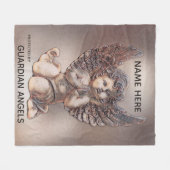 Couverture Polaire Intitulé Ajouter un nom Cherub Angel Blanche (Devant (Horizontal))