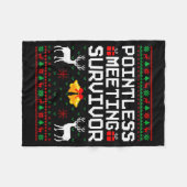 Couverture Polaire Intless Meeting Survivor Ugly Christmas Sweater Of (Devant (Horizontal))