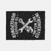 Couverture Polaire Introvert Horsepower Cote Humour mécanique de clé (Devant (Horizontal))