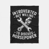 Couverture Polaire Introvert Horsepower Cote Humour mécanique de clé (Devant)