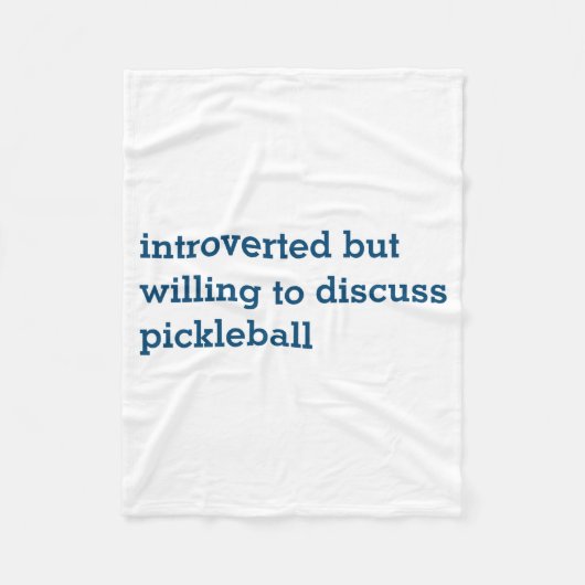 Couverture Polaire Introverti désireux discuter conception de pickleb (Devant)