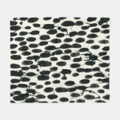 Couverture Polaire Invariable I | Aquarelle noire (Devant (Horizontal))