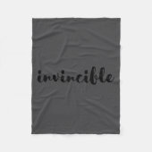 Couverture Polaire Invincible - Motivational  (Devant)
