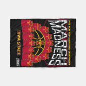 Couverture Polaire Iowa State March Madness 2025 Men's Sketll Nil (Devant (Horizontal))