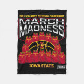 Couverture Polaire Iowa State March Madness 2025 Men's Sketll Nil (Devant)