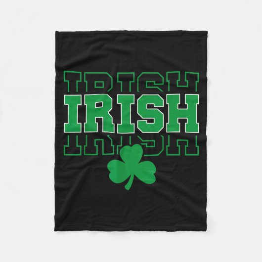 Couverture Polaire Ireland Irish Ancestry Varsity Style For Men Women (Devant)