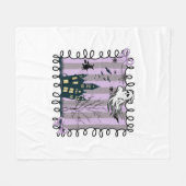 Couverture Polaire Iridescente Coquette Halloween (Devant (Horizontal))