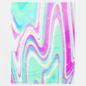 Couverture Polaire Iridescente Holographique Liquide Swirl (Devant)