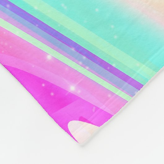 Couverture Polaire Iridescente Holographique Liquide Swirl (Coin)