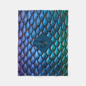 Couverture Polaire Iridescente Mermaid Tails Dragon Scales Imaginaire (Devant)