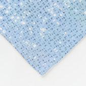 Couverture Polaire Iridescente Turquoise Argent Faux Parties scintill (Coin)