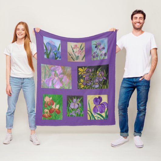 Couverture Polaire Iris Art Show # 1 (En situation)