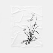 Couverture Polaire Iris chinois - bw (Devant)