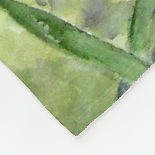 Couverture Polaire Iris d'aquarelle (Coin)